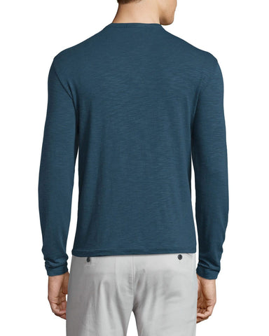 Gaskell Coasting Long-Sleeve Henley Shirt, Blue